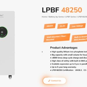 Felicity lithium battery 12.5kwh 51v LPBF