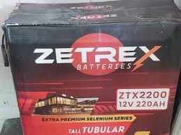 Zetrex Tubular Battery 220Ah