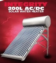 INTEGRITY 200L AC/DC SOLAR WATER HEATER