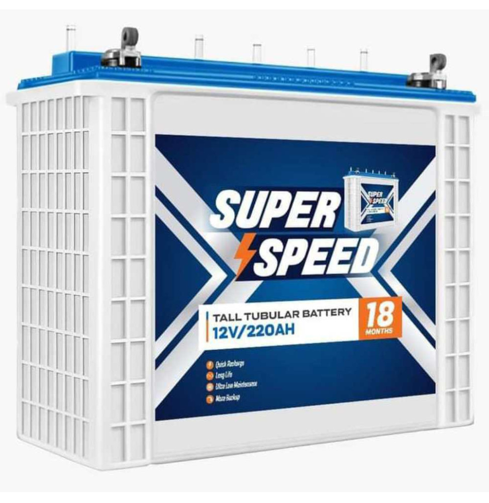 Super Speed 220Ah 12V Tubular Battery for Inverter