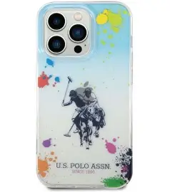 IPHONE 13 US POLO FLOU CASE ORANGE