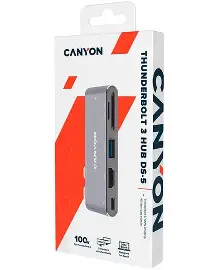 CANYON TBOLT 3 HUB DS-5 5IN1 4K SPACE GREY