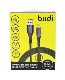 BUDI CAR CHARGER + MICRO USB CABLE M8J070 BLACK