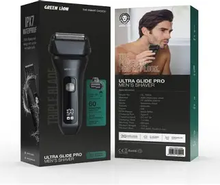 Green Lion Ultra Glide Pro Men’s Shaver – Black