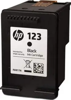 HP 123 BLACK ORIGINAL INK CARTRIDGE