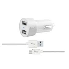 BUDI CAR CHARGER M8J622 WHITE