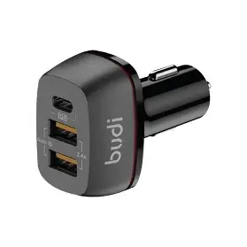 BUDI CAR CHARGER 2 USB PORT WITH C M8J068M