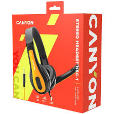 CANYON MULTIMEDIA- HEADSET HSC-1 BLK-YLW