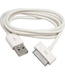 BUDI CHARGE/SYNC 30- PIN CONNECTOR CABLE M8J150I4 WHITE