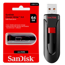 SANDISK CRUZER GLIDE 3.0 FLASH DRIVE 64GB