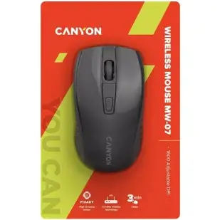 CANYON WIRELESS MOUSE MW-7 BLACK