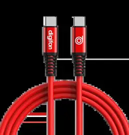 DIGIFONE CHEETAH USB C TO C 2M CABLE RED