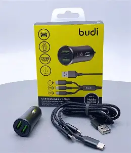 BUDI USB CAR CHARGER 186M