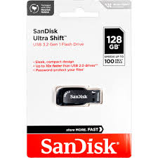 SANDISK ULTRA SHIFT USB 3.2 100MBS 128GB
