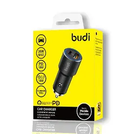 BUDI CAR CHARGER M8J076-BLACK