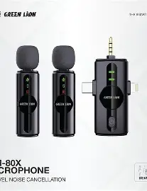 Green Lion GM-80X Microphone 3 In 1 – Black GNGM80XMICBK