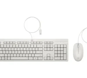 HP WIRED KEYBOARD WHITE