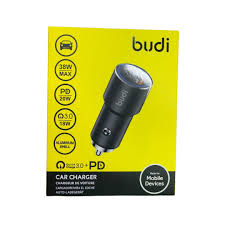 BUDI CAR CHARGER M8J618-BLACK