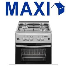 MAXI 50X50 IGNITION 4BURNER GAS COOKER INOX