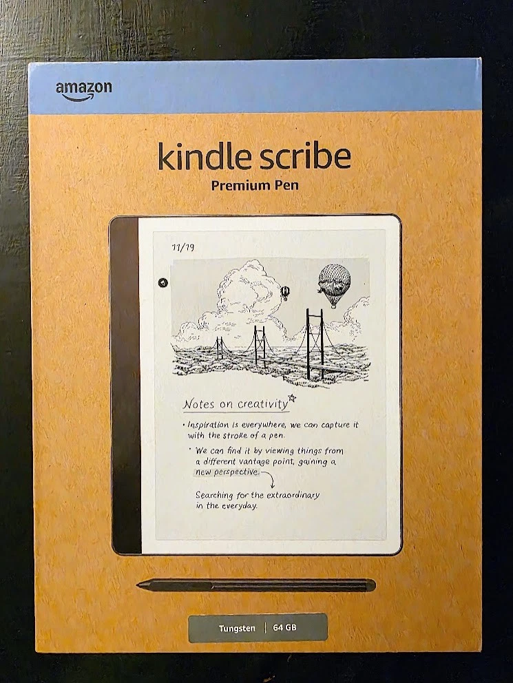 AMAZON KINDLE SCRIBE WITH PREMIUM PEN 64GB