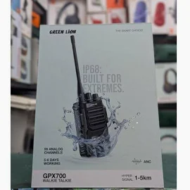 GREEN LION GPX700 WALKIE TAIKIE – BLACK GNGPX700BK