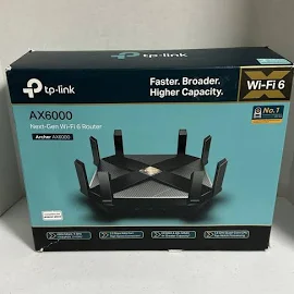 TPLINK ARCHER AX6000 WIFI 6 ROUTER