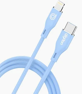 DIGIFONE SILICONE USB C TO LIGTHNING 2M CABLE COBALT BLUE