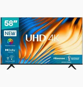 HISENSE TV UHD 58 INCH A6N 4K SMART HISTV58A6N