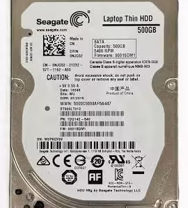 WD/SEAGATE 500GB HDD (2.5″) PULL/ZERO HR