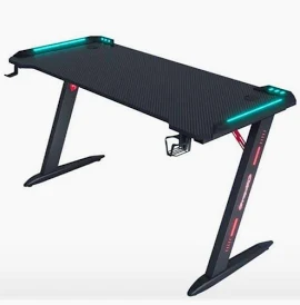 GREEN LION RGB GAMING DESK – BLACK