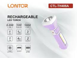 LONTOR RECHARGEABLE LED TORCH CTL-TH408A