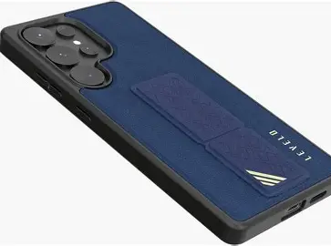 Levelo Morphix Leather Case For Samsung S25 Ultra – Blue