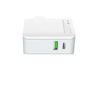 SHYPLUS A4013 48W DUAL PORT SMART FAST CHARGER WITH USB-A TO USB-C CABLE