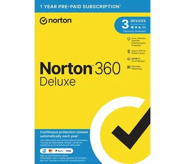 NORTON 360 DELUXE 3 DEVICES, 1 USER (1Y)