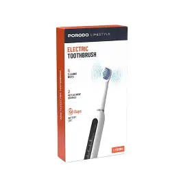 Porodo Lifestyle Ipx7 Waterproof Electric Tooth Brush – White