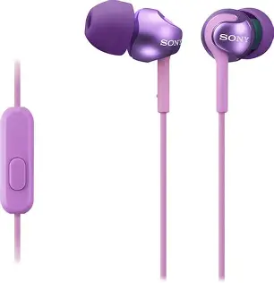 SONY EARBUD WITH MIC-VIOLET