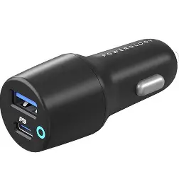 POWEROLOGY DUAL PORT CAR CHARGER 30W