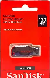 SANDISK CRUZER BLADE 2.0 FLASH DRIVE 128GB