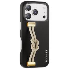 Levelo Polaris Pu Leather Case For IPhone 17 Pro Max – Black