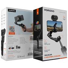 PORODO AI TRACKER GIMBAL P9- BLACK