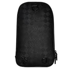 Levelo Soho Leather Sling Bag – Black