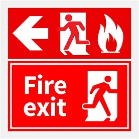 FIRE EMERGENCY SIGN
