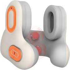 Porodo 5W Travel Memory Foam Pillow With Anc Headphones Massager 1500mAh – Khaki