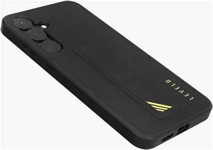Levelo Morphix Leather Case For Samsung S25 Plus – Black