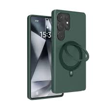 Levelo Iris Liquid Silicone Case For Samsung S25 Ultra – Green