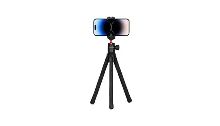 Porodo Flexible Foldable And Extendabl Tripod Stand – Black