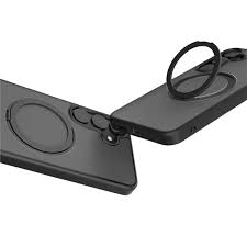Levelo Via Matte With Ring Stand Case For Samsung S25 Plus – Black