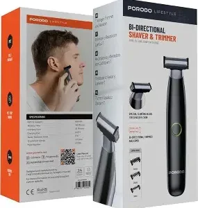 Porodo Ipx7 Fully Washable Sensitive Skin Shaver 600Mah – Black