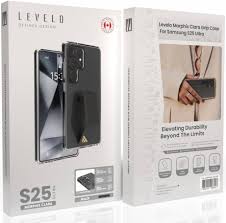 Levelo Morphix Clara Grip Case For Samsung S25 Ultra – Black
