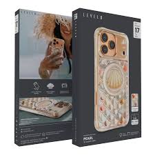 Levelo Pearl 3D IML Case For IPhone 17 Pro – Orange